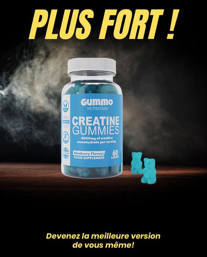 Gummo Nutrition – Gummies de Créatine 4000mg